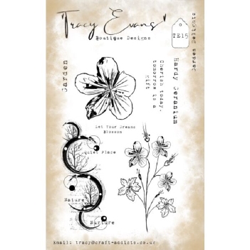 Tracy Evans Clear Stamp Garden Delights TE015