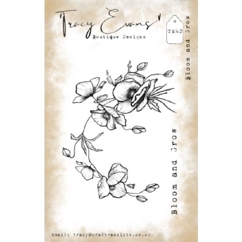 Tracy Evans Clear Stamp Bloom and Grow TE042