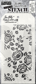 Stampers Anonymous Layering Stencil Roses THS075