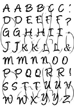 Card-io Clear Stamp Alphabet 1   CCSTALP-01