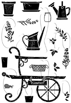 Card-io Clear Stamp Barrow Blooms CCSTBAR-01