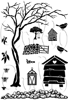 Card-io Clear Stamp Summer Serenity CCSTSUM-03