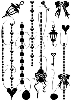 Card-io Clear Stamp Delicate Droplets CCSTDEL-01