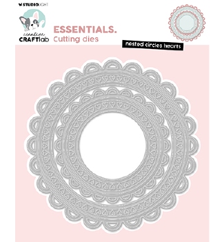 Craftlab Snijmal Essentials Nested Circles Hearts CCL-ES-CD1007