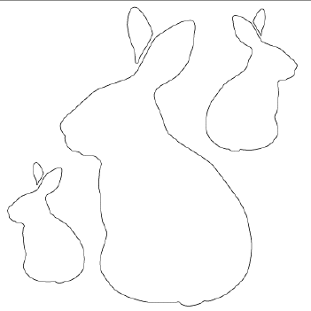 Card-Io Mask Stencil Spring Rabbits STSP-01