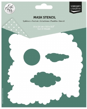 Carla Creates Mask Stencil Sun & Clouds CAR0010