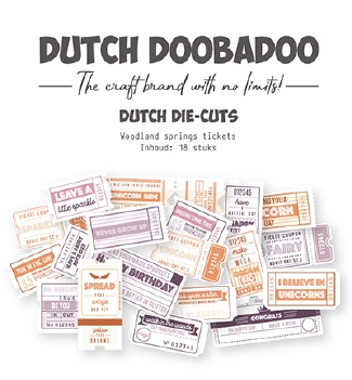 Dutch Doobadoo Die-Cuts Woodland Springs Tickets 474.007.060*