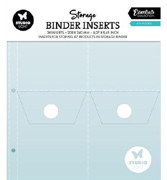 Studio Light Storage Binder Inserts A7+ SL-TO-STOR12