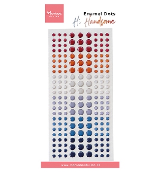 Marianne Design Enamel Dots - Hi Handsome PL4538