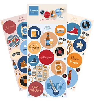 Marianne Design Stickervel Hi Handsome CA3205