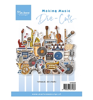 Marianne Design Die Cuts Making Music VK9628