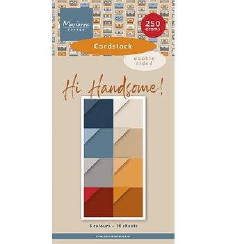 Marianne Design Paper Set Hi Handsome Cardstock PK9209
