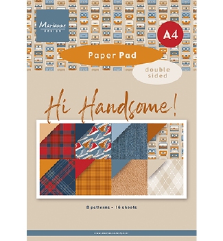 Marianne Design Paper Set Hi Handsome PK9208