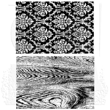 Stampers Anonymous Cling Stamp Wallpaper and Wood CMS126
