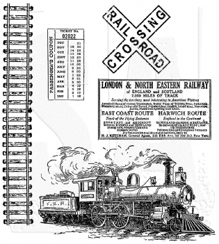 Stampers Anonymous Cling Stamp On the Railroad CMS127