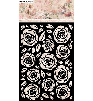 Studio Light Mask Stencil Rose Pattern SL-ACS-MASK338