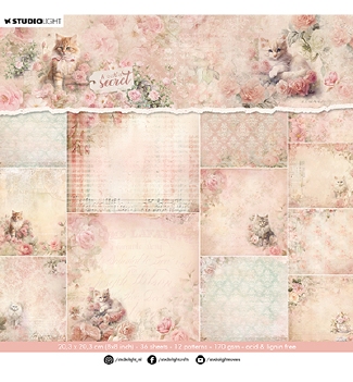 Studio Light Paper Pad Background A Cat's Secret SL-ACS-DPP315