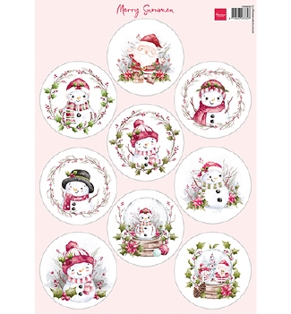 Marianne Design Knipvel Merry Snowmen VK9630