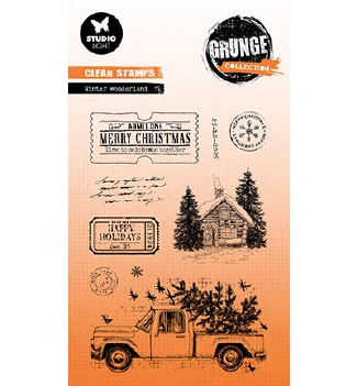 Studio Light Clear Stamp Grunge Winter Wonderland SL-GR-STAMP844