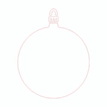 Card-Io Mask Stencil Round Bauble STRO-01