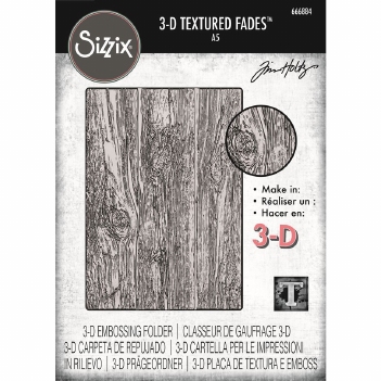 Sizzix Embossingfolder LARGE Lumber 666884