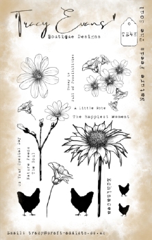Tracy Evans Clear Stamp Nature Feeds the Soul TE048