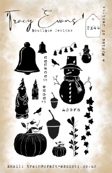 Tracy Evans Clear Stamp A Myriad of Designs TE044