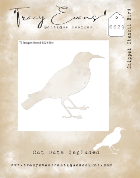 Tracy Evans Mask Stencil Bird SS029