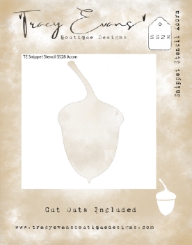 Tracy Evans Mask Stencil Acorn SS028