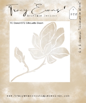 Tracy Evans Mask Stencil Silhouette Bloom ST002 TE