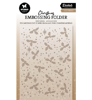 Studio Light Embossing Folder Holly Sparkles SL-ES-EMB31