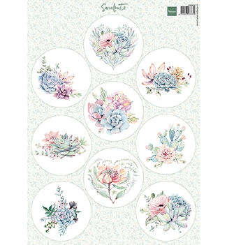 Marianne Design Knipvel Succulents VK9636