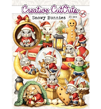 Creatief Art Die-Cuts Snowy Bunnies CCODC-005