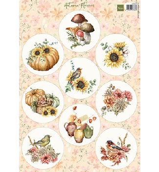 Marianne Design Knipvel Autumn Flowers VK9637
