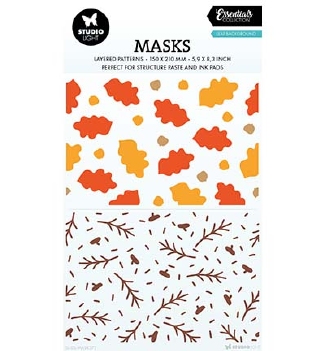 Studio Light Mask Stencil Leaf Background SL-ES-MASK372