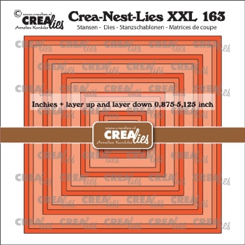 Crea-Nest-Lies set Snijmal Inchies Squares CLNestXXL163