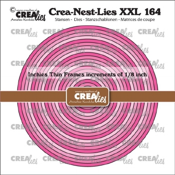 Crea-Nest-Lies set Snijmal Inchies Circles Thin Frames CLNestXXL164