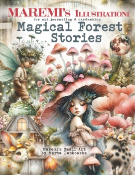 Maremi's Small Art Collage Pages Magical Forest Stories