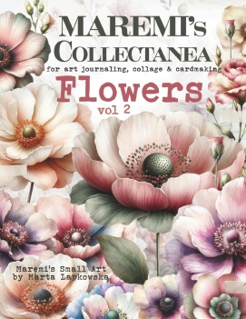 Maremi's Small Art Collage Pages Flowers Vol. 2