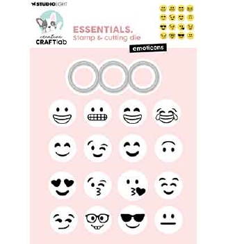 Creative Craftlab Clear Stamp + Snijmal Emoticons CCL-ES-SCD95