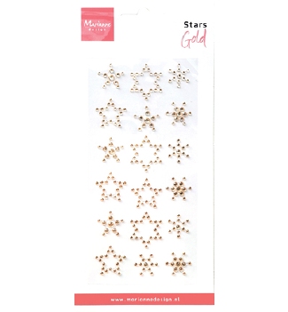 Marianne Design Zelfklevende Rhine Stones Stars Gold CA3217