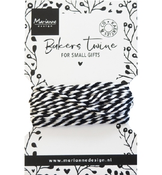Marianne Design Bakers Twine Black/White CA3212