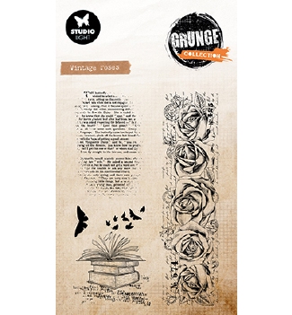 Studio Light Clear Stamp Grunge Vintage Roses SL-GR-STAMP892