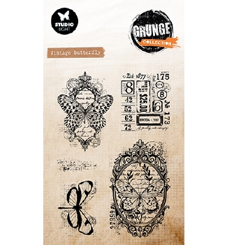 Studio Light Clear Stamp Grunge Vintage Butterfly SL-GR-STAMP893