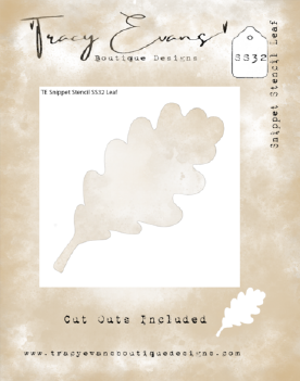 Tracy Evans Mask Stencil Leaf SS032