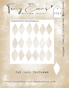 Tracy Evans Mask Stencil Distressed Background SS031