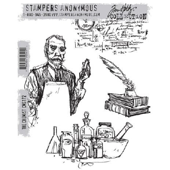 Stampers Anonymous Cling Stamp The Chemist CMS172