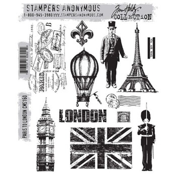 Stampers Anonymous Cling Stamp Paris to London CMS160