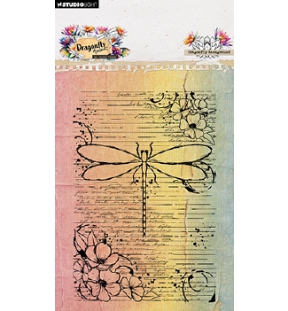 Studio Light Stamp Dragonfly Background HE-DD-STAMP907