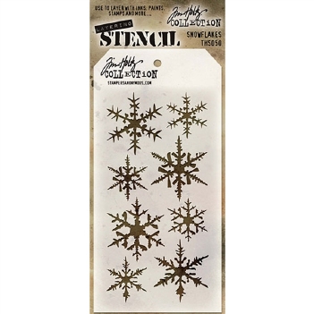 Stampers Anonymous Layering Stencil Snowflakes THS050
